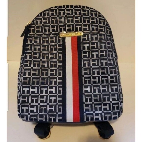 Tommy Hilfiger Logo Backpack Navy NWT main image 4